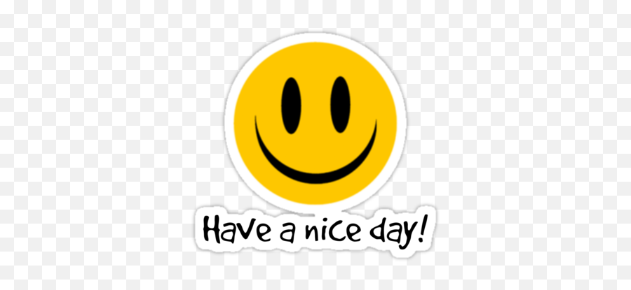 Have A Nice Sticker - Wide Grin Png,Have A Great Day Icon