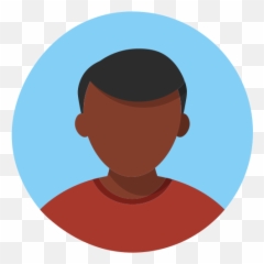 Male Man Boy Black Tone Avatar - Icon png