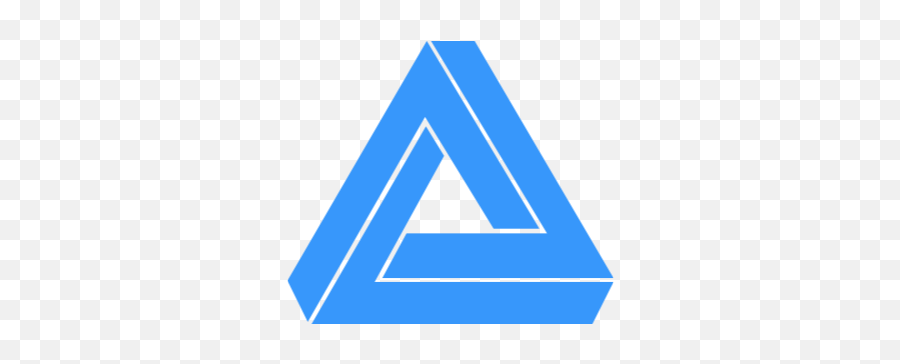 Comics - Blue Penrose Triangle Png,Icon Comics Logo