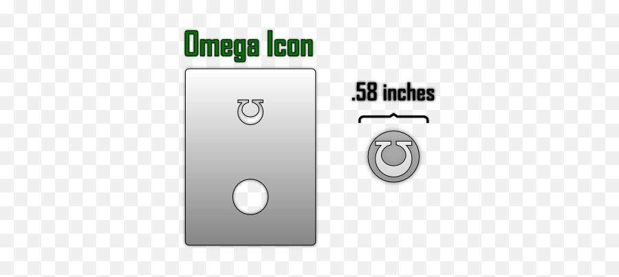 Omega Icon Airbrush Stencil Png