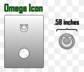 Omega Icon Airbrush Stencil Png