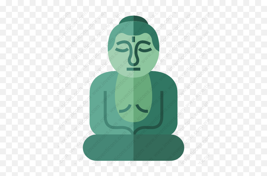 Download Great Buddha Vector Icon Inventicons - Religion Png,Buddha Icon