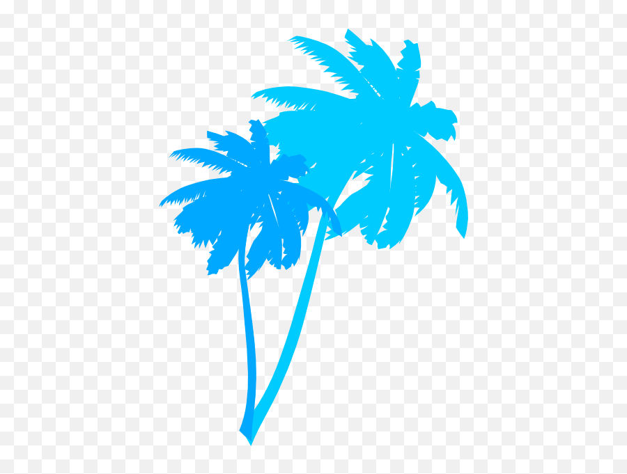 Clip Art Palm Trees Vector Graphics Portable Network - Palm Trees Clip Art Png,Vapor Wave Png