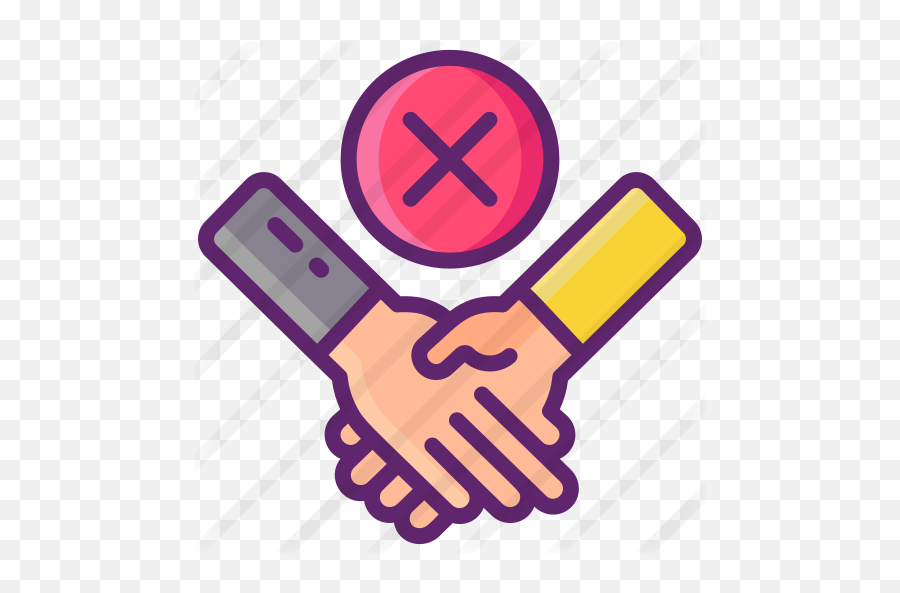 No Handshake Free Vector Icons Designed By Flat - Contract Negotiation Icon Png,Free Vector Handshake Icon
