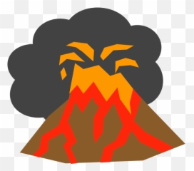 Symbol Clipart Volcano - Illustration Png Download Full Erupting