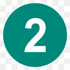 Fileeo Circle Teal White Number - 2svg Wikimedia Commons Number 2 In Blue Circle Png,Numbers Icon Png