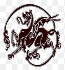 Art Nouveau Dragon Dog Lion Panther Beast Griffin - Fictional Character png