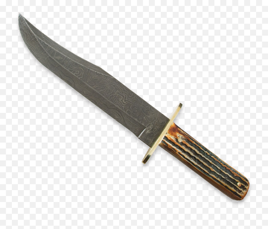 Damascus Bowie Knives Png - Bear And Sons Bowie Knife,Knife Transparent