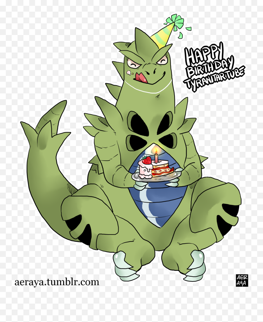 Raya U14 Quick Little Birthday Doodle For Tyranitartube Pokemon Happy Birthday Tyranitar Png Tyranitar Png Free Transparent Png Images Pngaaa Com