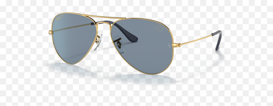 Aviator Mickey Wdw50 Sunglasses In Gold And Bluesilver - Men Blue Aviator Ray Ban Png,Sunglass Icon Downtown Disney