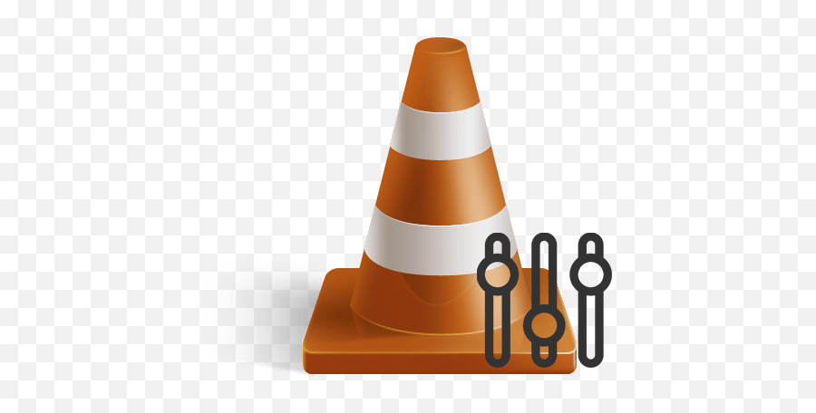 Vlc Media Player - Vlc Media Player Png,Media Player With Cone Icon