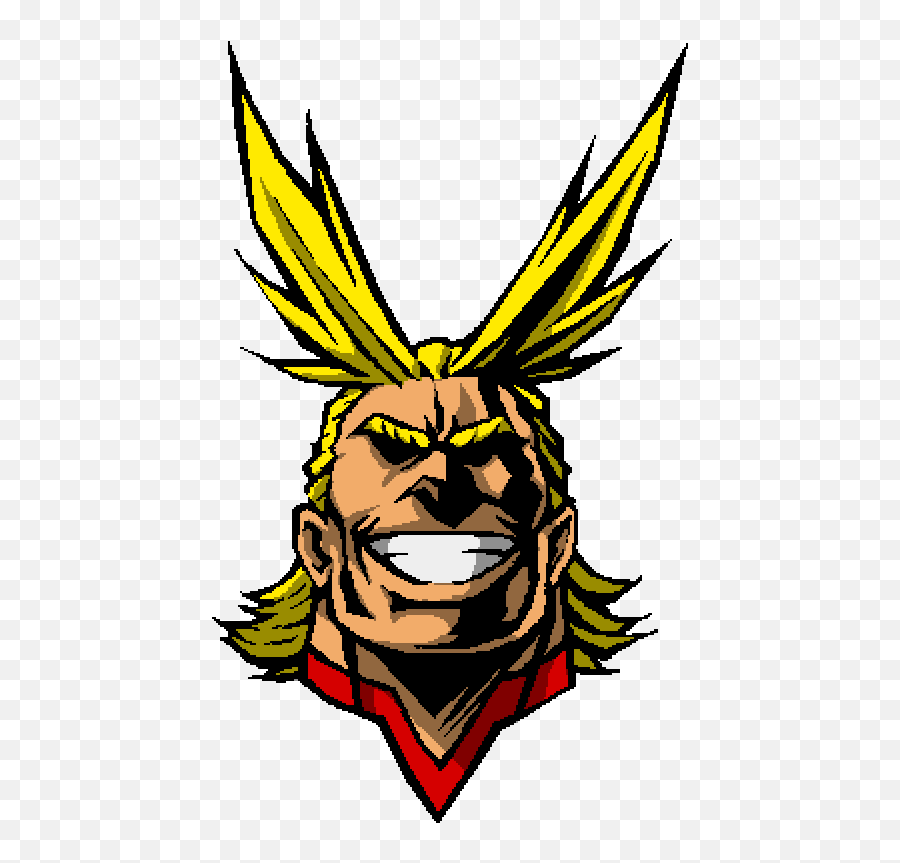 Pixilart - All Might Face Png,All Might Png