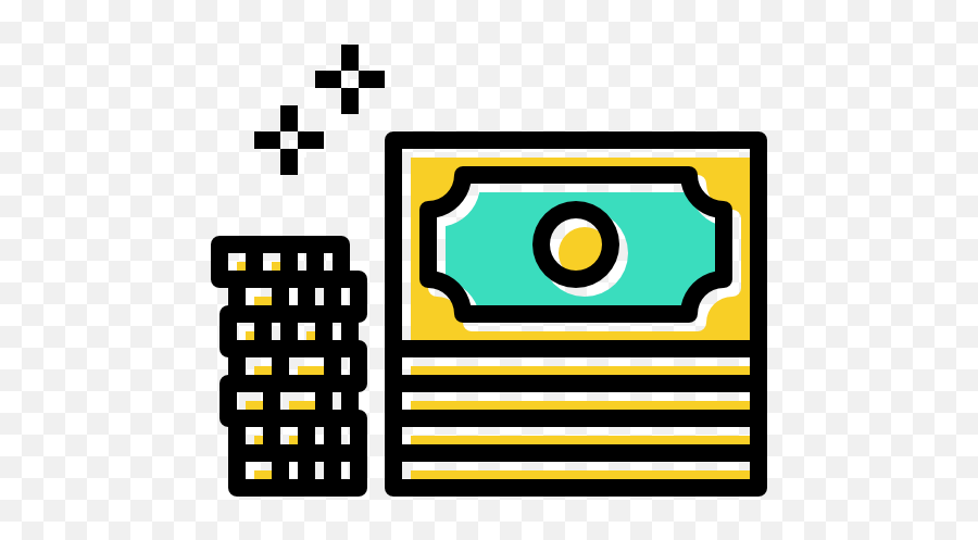Currency Notes Business Money Coins Cash Stack - Coin Dollar Money Clipart Black And White Png,Money Pile Icon