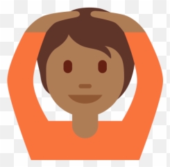 Person Gesturing Ok Medium - dark Skin Tone Emoji Human Color png