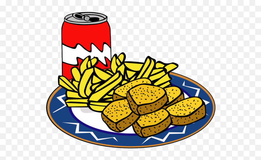 Coke Can Chicken Nuggets French Fries Png Svg Clip Art For - Clip Art Cartoon Lunch,Baked Chicken Icon