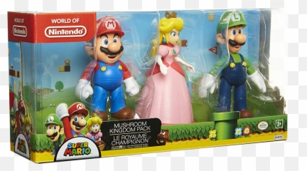 Super Mario - Mario Peach U0026 Luigi Mushroom Kingdom 4 Luigi World Of Nintendo Png,Luigi Plush Png