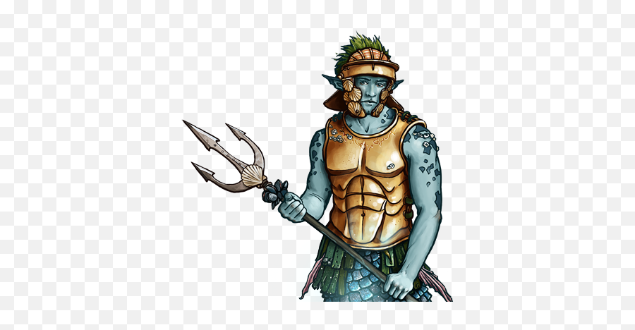 Merman Warrior - Wesnoth Units Database Merman Warrior Png,Shadow Warrior Classic Redux Icon Png