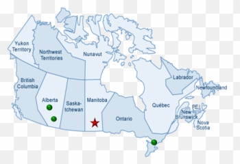 Contact Arnold Bros Transport - Map Of Canada Black Background png