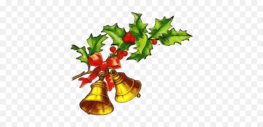 Christmas Bells And Holly Png - Christmas Bells And Holly,Holly Png