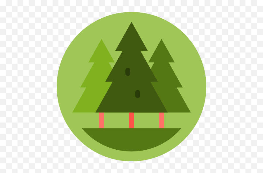 Pine Trees Pines Nature Forest Park Woods Icon Png The