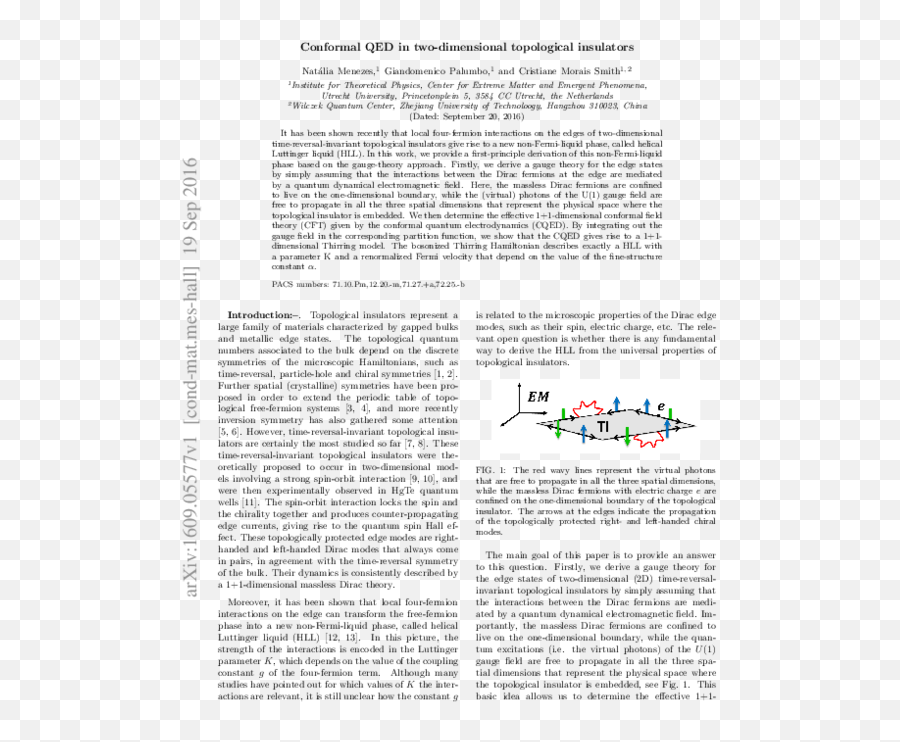 Pdf Conformal Qed In Two - Dimensional Topological Insulators Png,Schuricht Icon