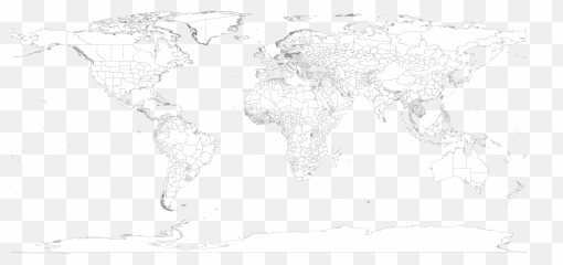World Map White Transparent Png - Preview