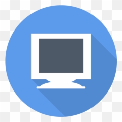 Monitor Icon Myiconfinder - Monitor Icon Blue Png
