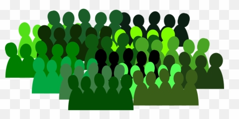People Group Crowd - Background Silhouette Transparent png