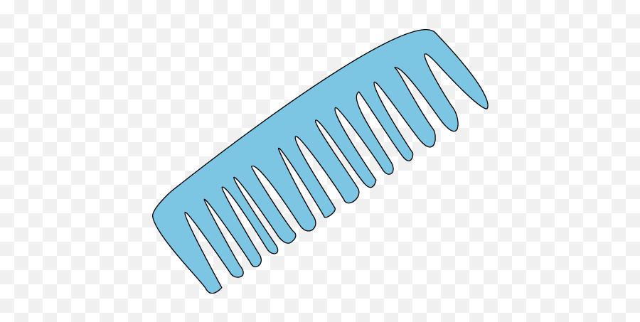 Comb Clip Art Blue Hair Image - Blue Plastic Comb Clipart Png,Newspaper Clipart Png