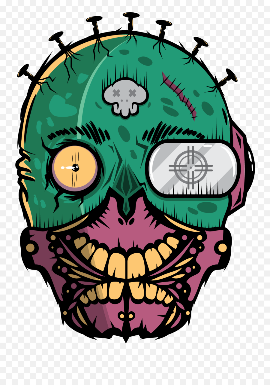 Vector Zombie Skate - Skull Illustration Vector On Behance Vector Graphics Png,Behance Png
