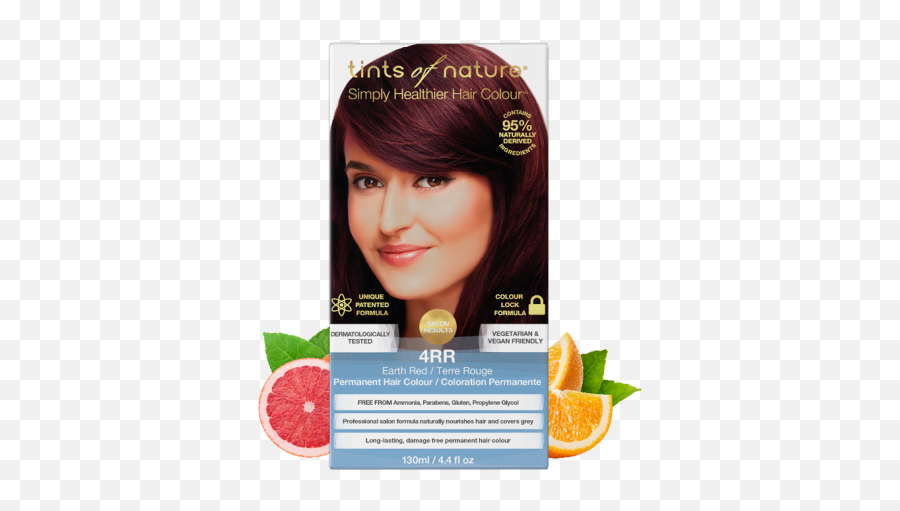 4rr Earth Red Permanent Hair Dye - Free Medium Brown Hair Png,Red Hair Png