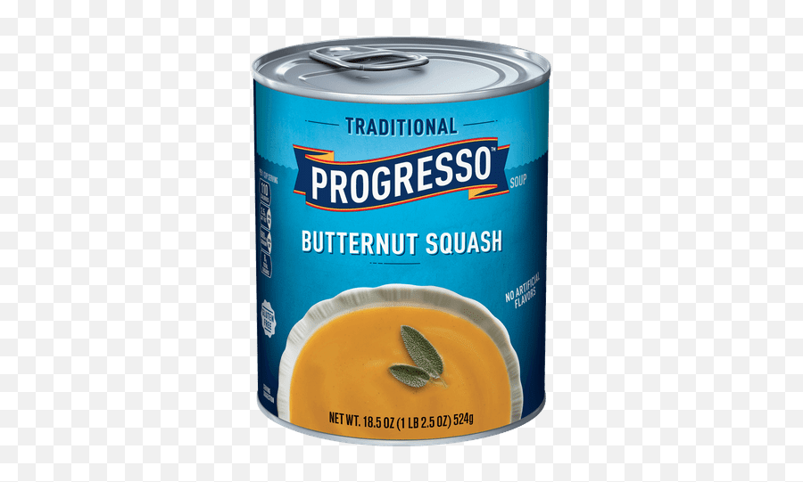 Traditional Butternut Squash Canned Soup Progresso - Butternut Squash Soup Can Png,Squash Png