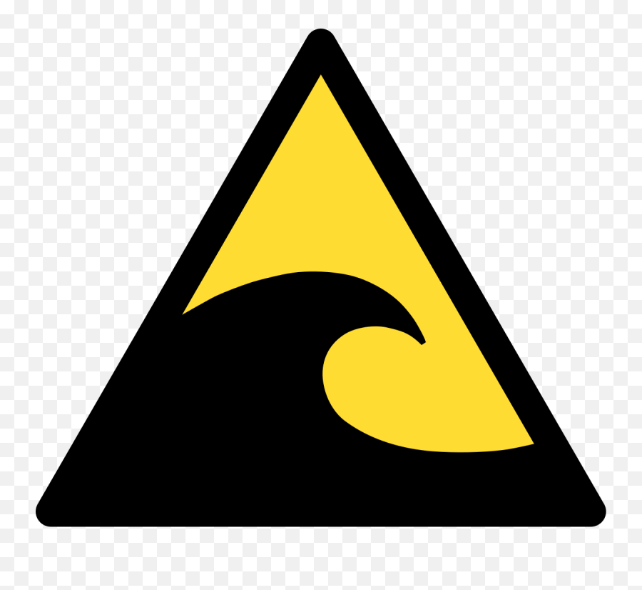 Filetsunamihazardsignsvg - Wikipedia Danger Tsunami Warning Signs Png,Danger Sign Png