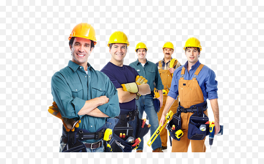 Download Blue Laborer Worker Engineering Construction - Workers Construction Png,Engineer Png