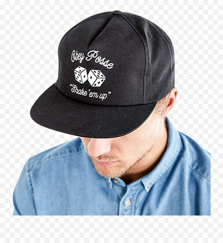 Obey Dice Snapback Black Yeah - Baseball Cap Png,Obey Hat Png