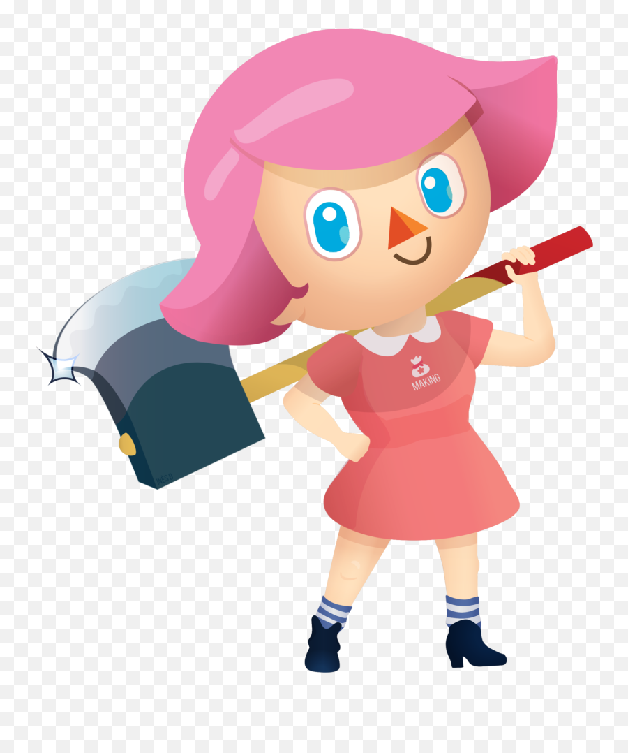 Animal Crossing Tribute - Villager Girl On Behance Animal Crossing Fan Art Villager Png,Animal Crossing Png