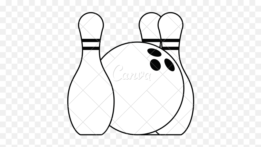 Bowling Pin Sketch - Bowling Png,Bowling Pins Png