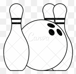 Bowling Pin Sketch - Bowling Png,Bowling Pins Png