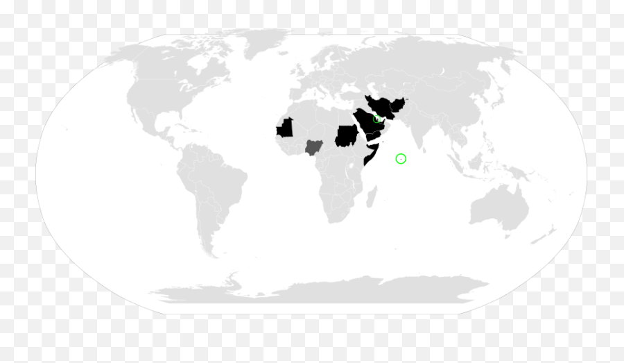 Filestates With Death Penalty For Apostasypng - Wikipedia World Map,Death Png
