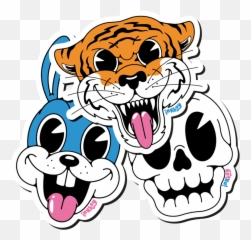 Face Off Sticker Pack Inkboy - Cartoon Png,All Might Face Png
