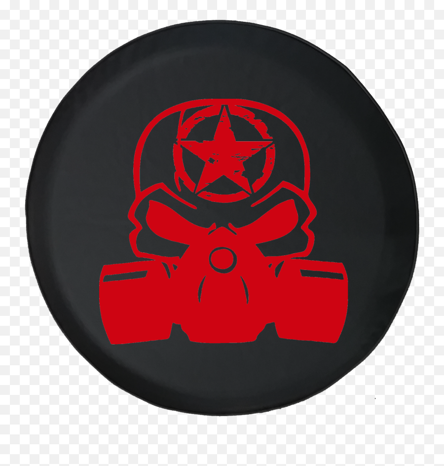 Tire Cover With Punisher Skull Gas Mask - Emblem Png,Gas Mask Logo