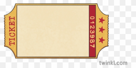Exit Ticket Illustration - Transparent Png