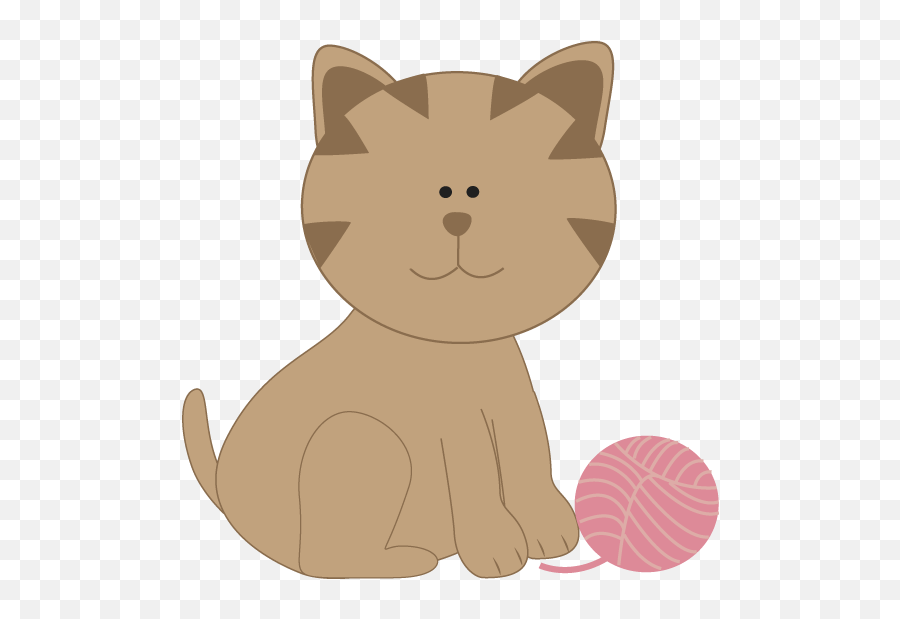 Cat Playing With Yarn Clipart 2196043 - Png Images Pngio Cat And Yarn Clipart,Ball Of Yarn Png