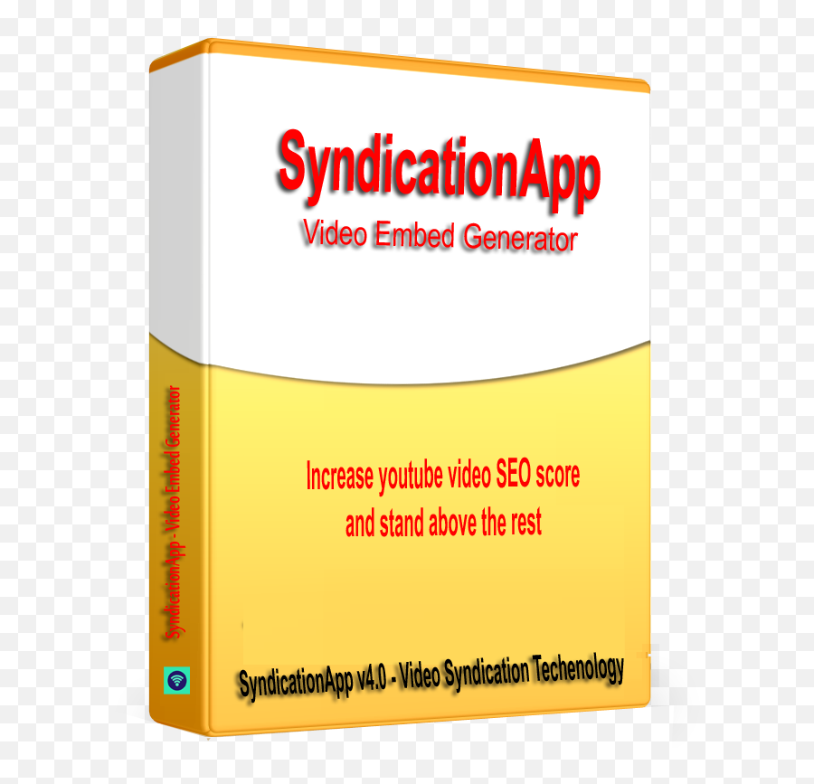 Syndicationapp - Youtube Video Seo Embed Generator And Carmine Png,Youtube Video Png