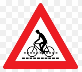 Filegefahrenzeichen 11asvg - Wikipedia Slow Mover Png,Bicyclist Png