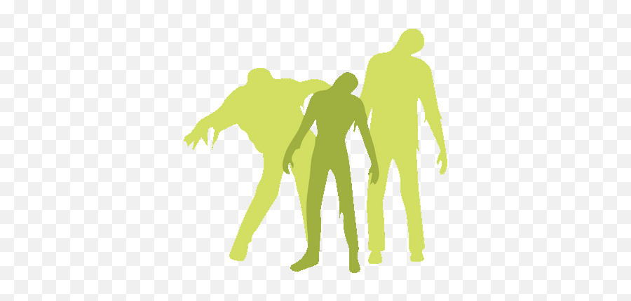 Zombie Panic - Zombie Silhouette Png,Zombie Horde Png