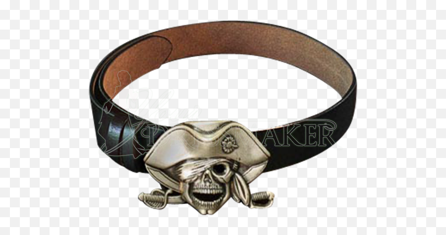 Pirate Skull Buckle Belt - Solid Png,Pirate Skull Png