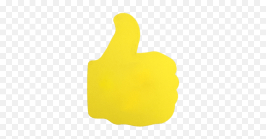 Yellow Foam Hand Thumb Up Transparent Png - Stickpng Yellow Thumbs Up Png,Thumbs Up Png