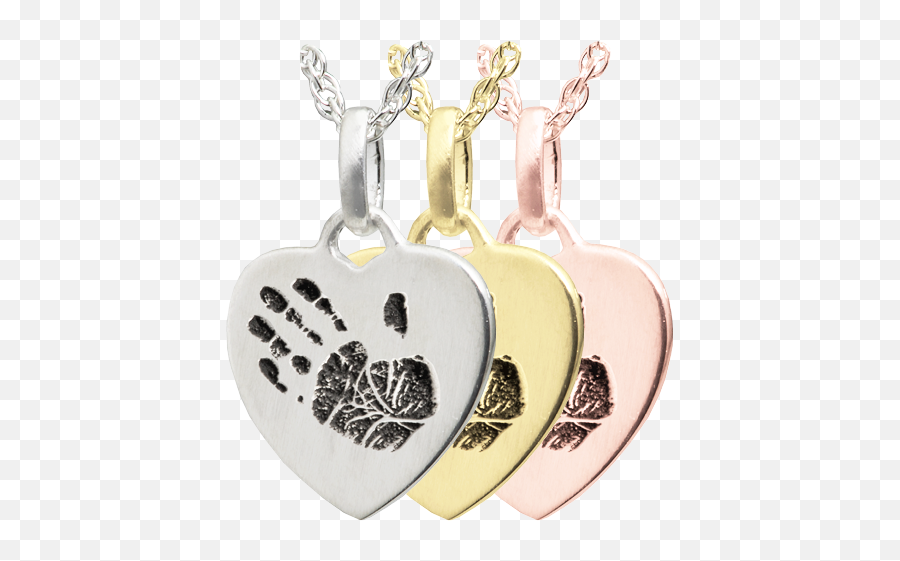 Wholesale Petite Heart Handprint Personalized Jewelry - Pendant Png,Hand Print Png