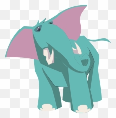 Blue Elephant - Animal Jam Elephant Full Size Png Download Fictional Character,Animal Jam Png
